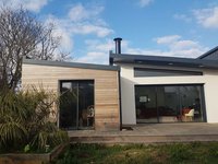 Villa contemporaine bois et maçonnerie