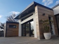 Villa contemporaine bois et maçonnerie