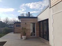 Villa contemporaine bois et maçonnerie