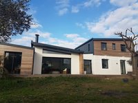 Villa contemporaine bois et maçonnerie